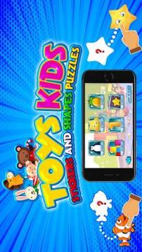 Toys Kids 2019  Stickers And Shapes Puzzles游戏截图4