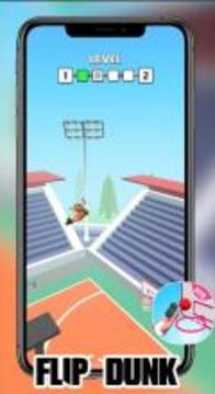 Flip dunk io  dunk flip game游戏截图1