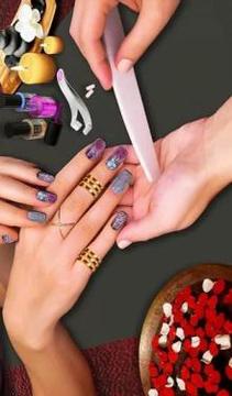 3D Nail Art Manicure Nail Salon Games for Girls游戏截图2