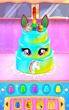Unicorn Cake Bakery - Sweet Cake Dessert Maker游戏截图1
