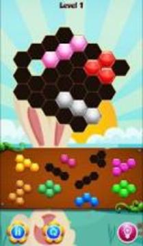 Bunny Hexa Puzzle Story游戏截图1