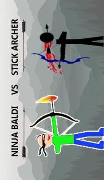 Baldi Ninja VS Stickman Archer游戏截图3