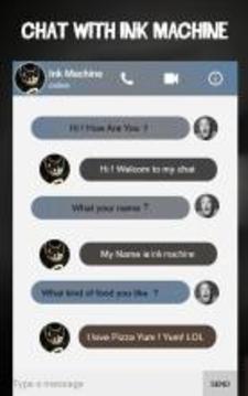 Bending And The Ink Machine Video Call Simulator游戏截图1