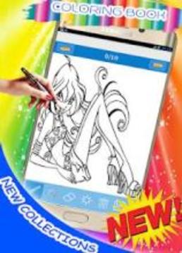 how to draw & coloring Winx Club new collection游戏截图2