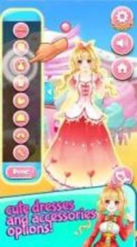 Princess Cherry Anime Fashion Cosplay:Dressup Game游戏截图3