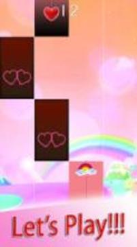 Rainbow Pink Heart Piano Tiles游戏截图1