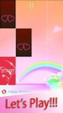 Rainbow Pink Heart Piano Tiles游戏截图2