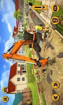 City Road Excavator Simulator 2018游戏截图4