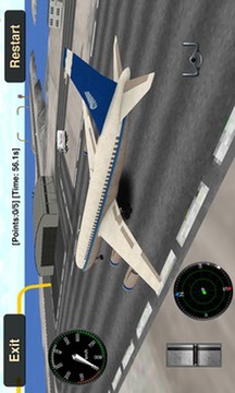 飞行模拟：3D客机游戏截图1