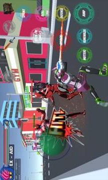 3D RPG Muteki Fight for Ex-aid Henshin Ninja游戏截图1