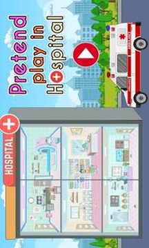 Pretend Play in Hospital Fun Town Life Story游戏截图1