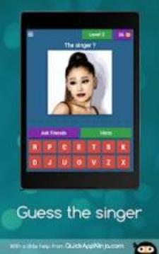 Music quiz - Guess the singer游戏截图4