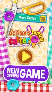 Scissors Button Cutter游戏截图1