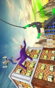 Bat Rope Hero City War Superhero Rescue Mission游戏截图2