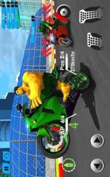 Ultimate Bat Hero Bike Stunts 2018游戏截图1