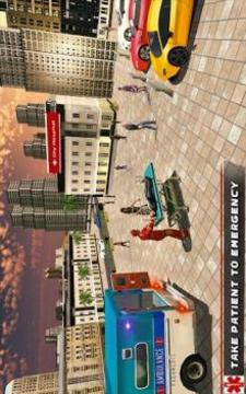 Ambulance Driving Simulator 2018 - Rescue Games游戏截图3