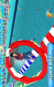 传奇特技跑3D：水上公园擦拭游戏游戏截图3