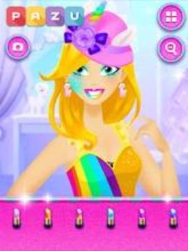 Makeup Girls Unicorn - Makeover Salon Game游戏截图3