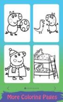 Libro de colorear para Peppa y Pig-Painting Game游戏截图4