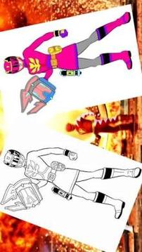 coloring book for power rangers游戏截图3