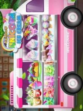 Rainbow Unicorn Ice Cream Food Maker Cooking Games游戏截图4