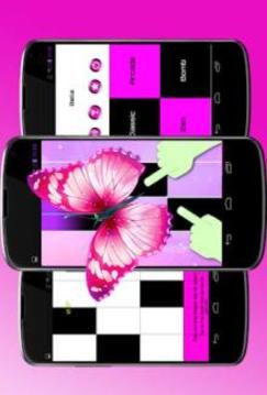 Pink Butterfly Bella Piano Tiles 2018游戏截图2