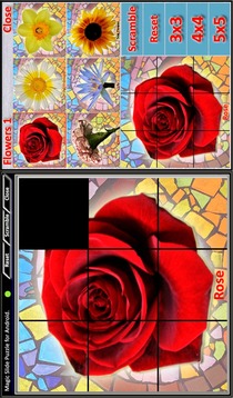 Magic Slide Puzzle Flowers1游戏截图2