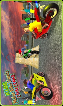 Kids MotorBike Roof Top Stunts游戏截图4