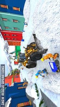 Snow Rescue Excavator 2018游戏截图2