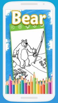 Masha And The Bear Coloring Book游戏截图4