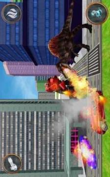 Dinosaur Rampage VS Robots City War游戏截图2