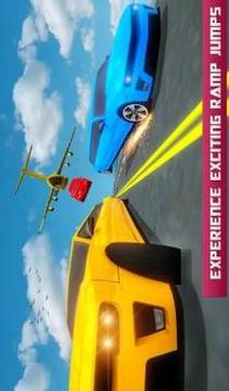 Skydiving Limousine Car Stunt Racing Car Driving游戏截图2