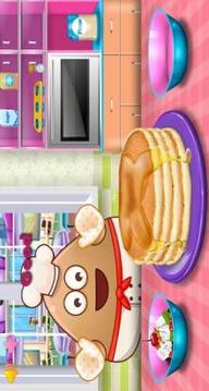 Pou Cooking Pancakes游戏截图2