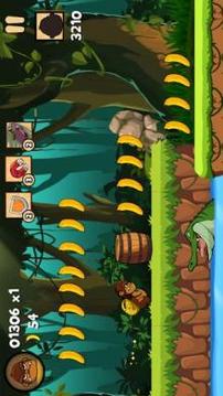 Kong rush - banana run游戏截图1
