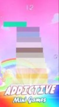 Kawaii Rainbow Piano Tiles - Cute Unicorn游戏截图1