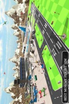 Flight Simulator : Blocky Airplane Pilot 3D Free ✈游戏截图5