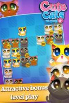 Cute Cats Match 4游戏截图5