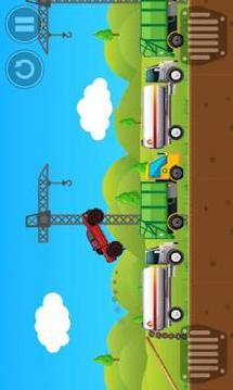 Red Monster Truck FREE游戏截图3