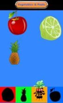 Vegetables Fruits Puzzles FREE游戏截图1