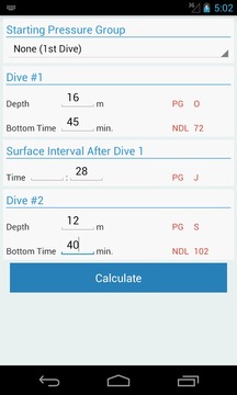 SCUBA Diving Planner游戏截图5