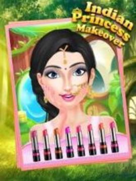 Indian Princess Makeover - Dressup & Makeup Salon游戏截图3