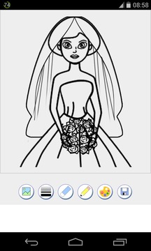 新娘着色页游戏截图1
