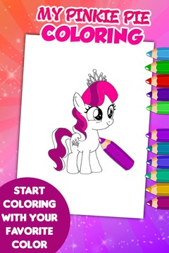 Pinkie Pie Coloring Game游戏截图2