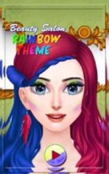 Beauty Salon Candy Makeup: Rainbow Theme游戏截图3