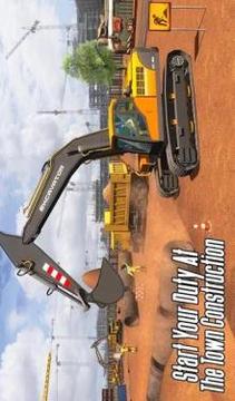 City Heavy Excavator: Construction Crane Pro 2018游戏截图4