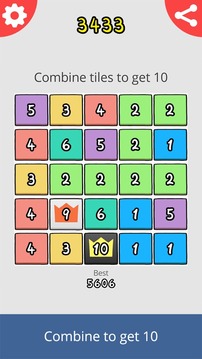 Just Get 10 - Hard Puzzle Game游戏截图1