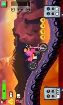 Little Dora Moto Climb Racing - dora game for kids游戏截图4