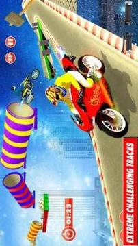 Impossible Crazy Bike Stunt Racing Drive 3D游戏截图4