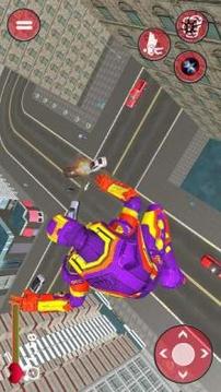 Flying Captain Superhero robot Crime City Battle游戏截图2