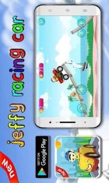 Jeffy Racing Car The Puppet游戏截图1